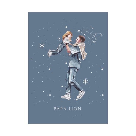 Poster Papa Lion et sa fille