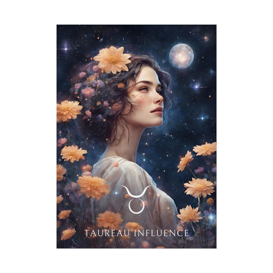 Poster Astrologique Taureau - Sophie, Femme Taureau