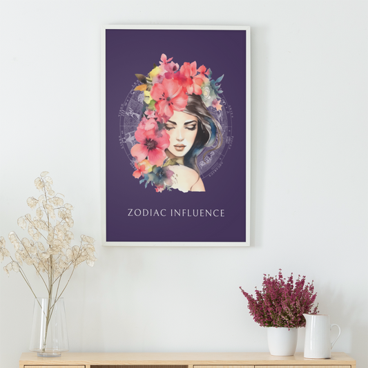 Poster Astrologique Zodiac Influence - Iris