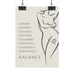 Poster Femme Balance