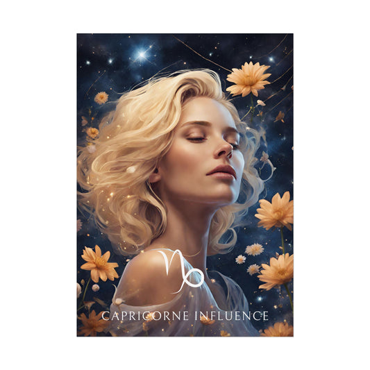 Poster Astrologique Capricorne - Gabrielle, Femme Capricorne