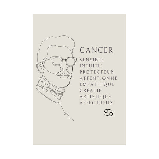 Poster Homme Cancer
