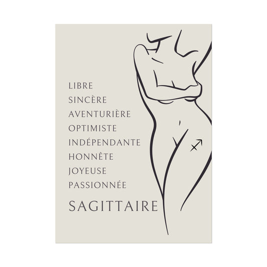 Poster Femme Sagittaire