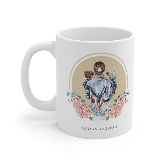Mug Maman Taureau avec son fils et sa fille