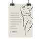 Poster Femme Lion