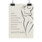 Poster Femme Sagittaire
