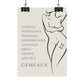 Poster Femme Gémeaux