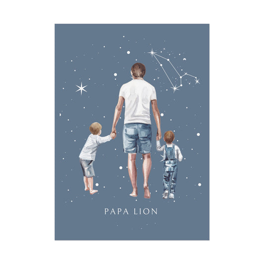 Poster Papa Lion et ses fils