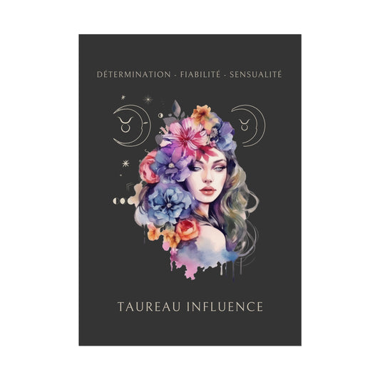 Poster Astrologique Taureau - "Eleonore, Femme Taureau"
