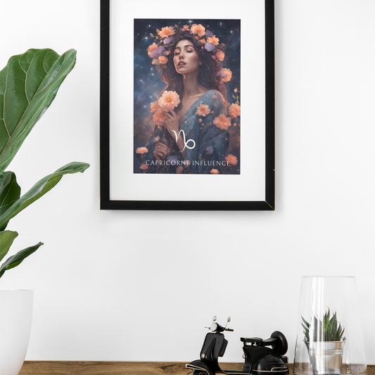 Poster Astrologique Capricorne - Elisa, Femme Capricorne