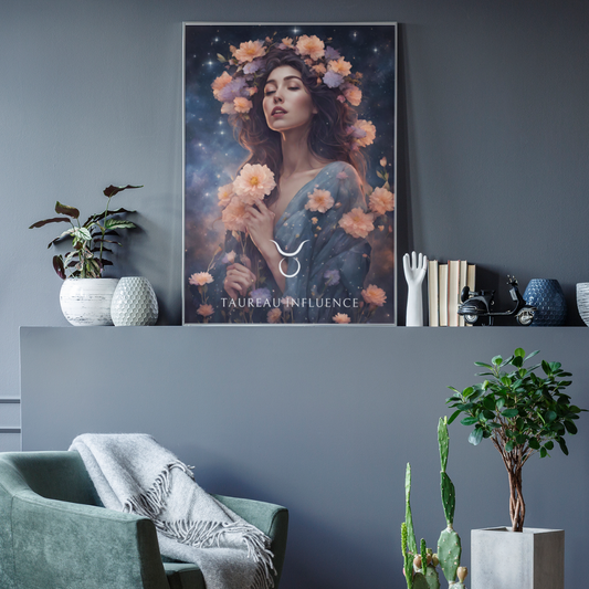 Poster Astrologique Taureau - Elisa, Femme Taureau