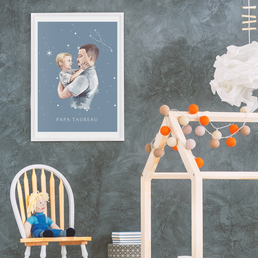 Poster Papa Taureau et son fils