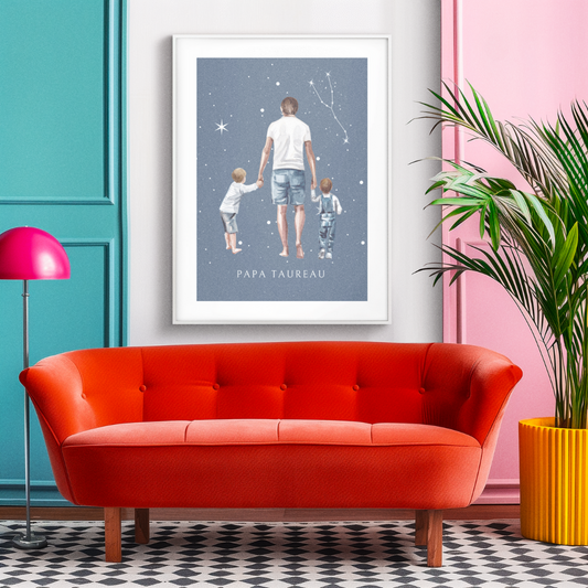 Poster Papa Taureau et ses fils