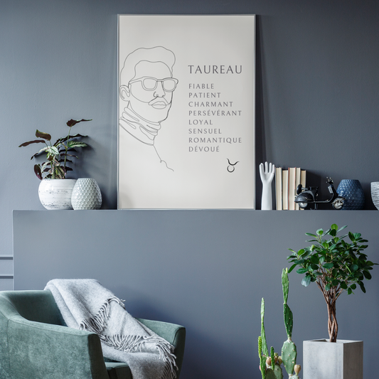 Poster Homme Taureau