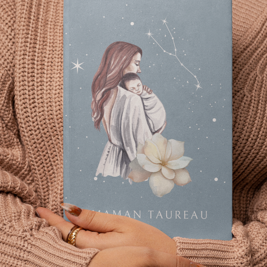 Carnet Maman Taureau et son bébé garçon