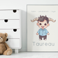 Poster Baby Boy BEIGE - Taureau