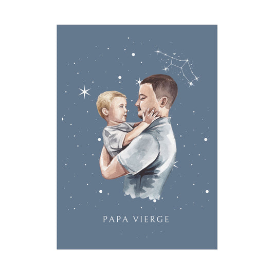 Poster Papa Vierge et son fils