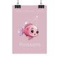 Poster Baby Girl ROSE - Poissons