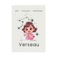 Poster Baby Girl BEIGE - Verseau
