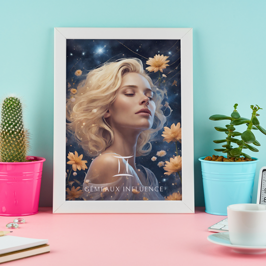 Poster Astrologique Gémeaux - Gabrielle, Femme Gémeaux