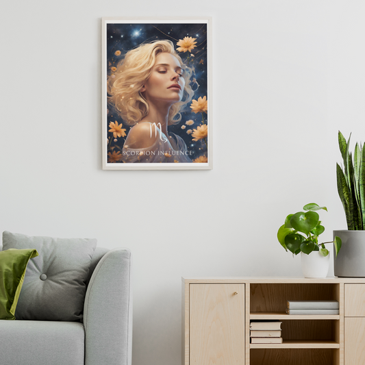 Poster Astrologique Scorpion - Gabrielle, Femme Scorpion