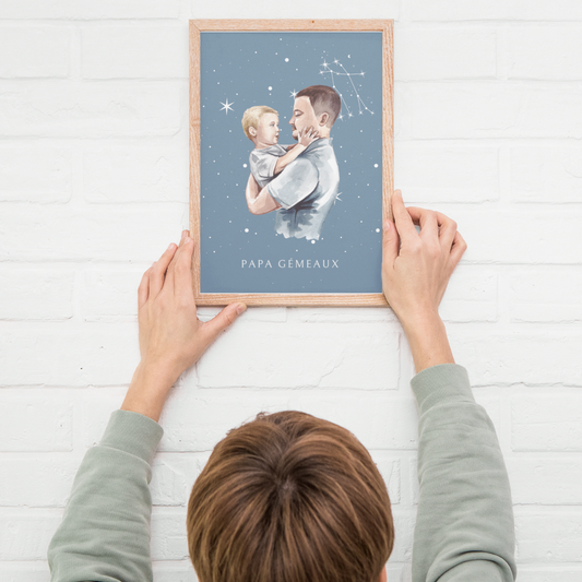 Poster Papa Gémeaux et son fils