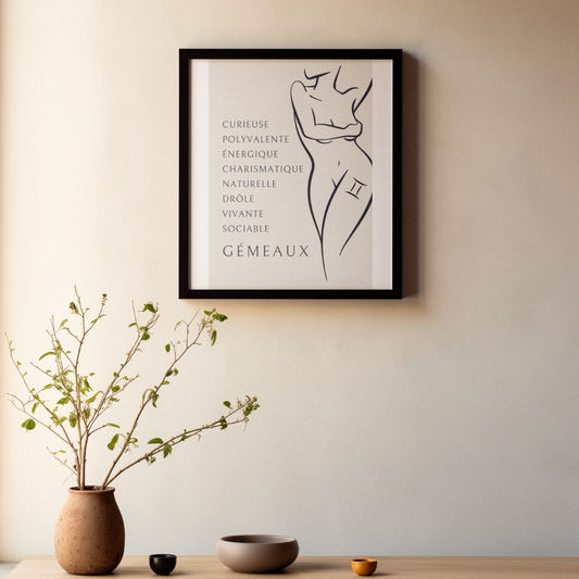 Poster Femme Gémeaux