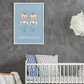 Poster Baby Boy BLEU - Gémeaux
