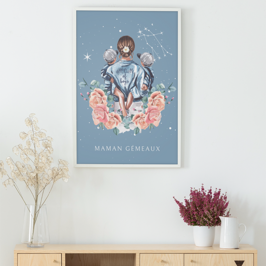 Poster Maman Gémeaux et ses fils