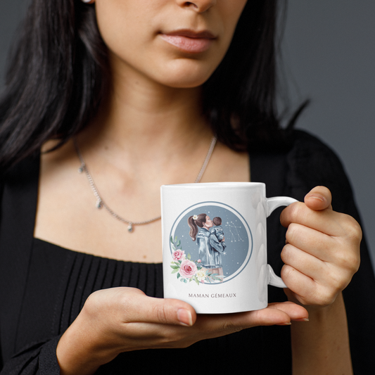 Mug Maman Gémeaux et son fils