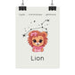 Poster Baby Girl BEIGE - Lion