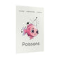 Poster Baby Girl BEIGE - Poissons