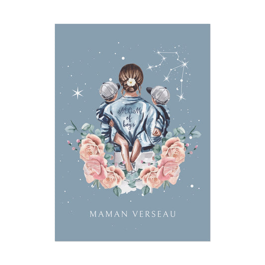 Poster Maman Verseau et ses fils