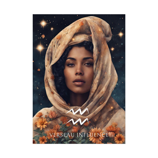 Poster Astrologique Verseau - Jihane, Femme Verseau