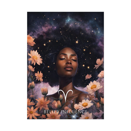 Poster Astrologique Bélier - Imani, Femme Bélier