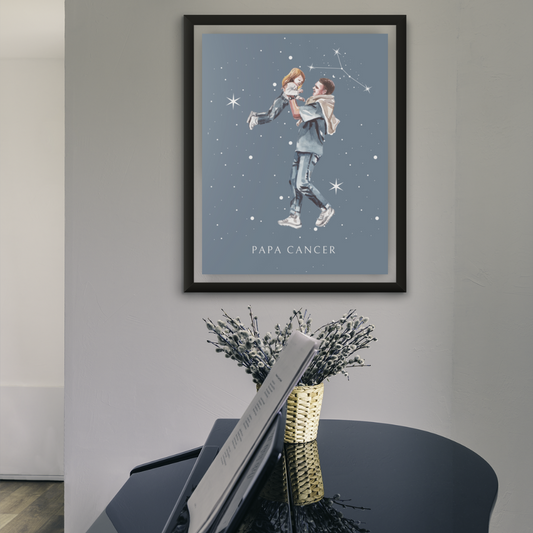 Poster Papa Cancer et sa fille