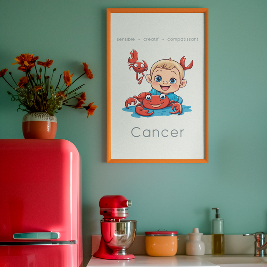 Poster Baby Boy BEIGE - Cancer