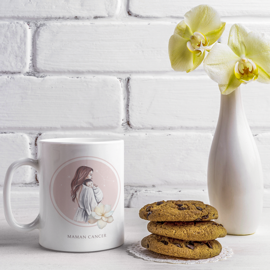 Mug Maman Cancer et son bébé fille