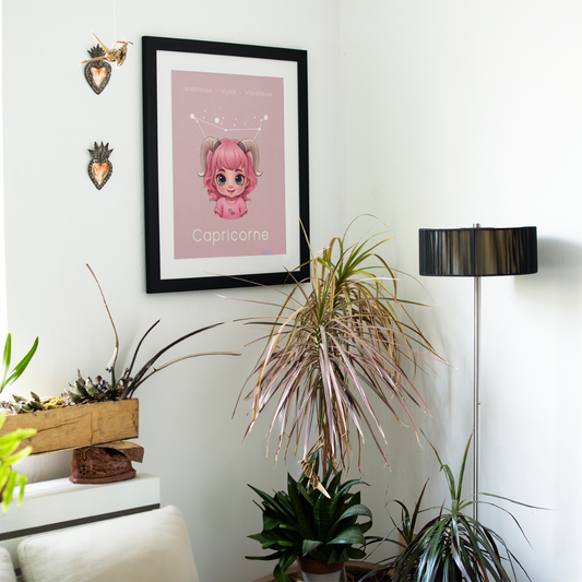 Poster Baby Girl ROSE - Capricorne