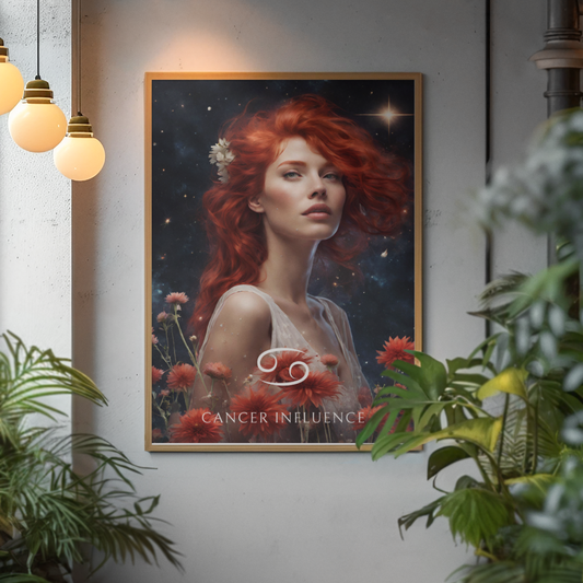 Poster Astrologique Cancer - Ruby, Femme Cancer