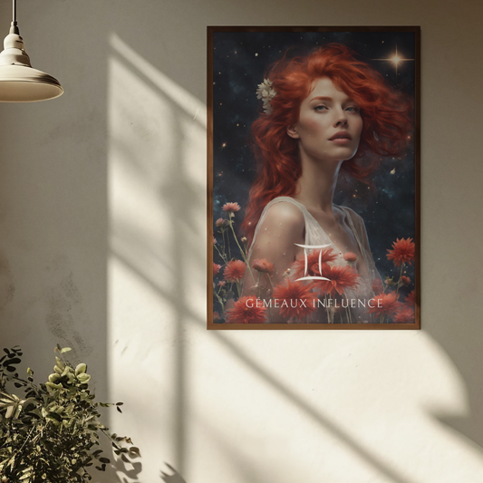 Poster Astrologique Gémeaux - Ruby, Femme Gémeaux