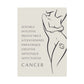 Poster Femme Cancer