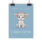 Poster Baby Boy BLEU - Capricorne