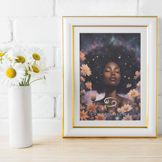 Poster Astrologique Cancer - Imani, Femme Cancer
