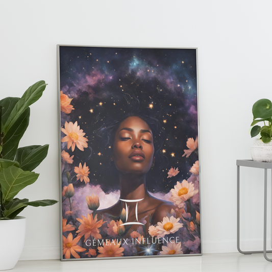 Poster Astrologique Gémeaux - Imani, Femme Gémeaux