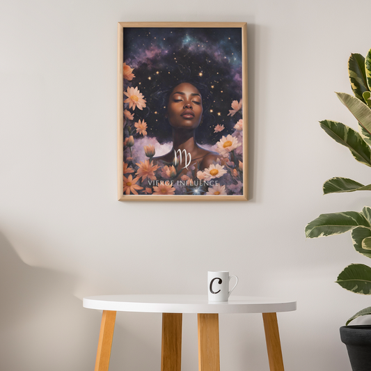 Poster Astrologique Vierge - Imani, Femme Vierge