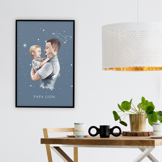 Poster Papa Lion et son fils