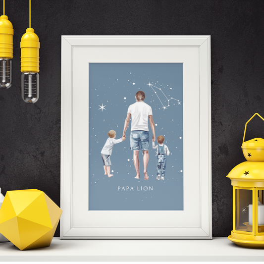 Poster Papa Lion et ses fils