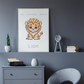 Poster Baby Boy BEIGE - Lion