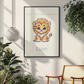 Poster Baby Boy BEIGE - Lion